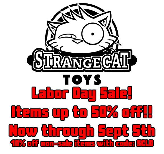 Strangecat Toys launches their HUGE Labor Day sale!!! SpankyStokes